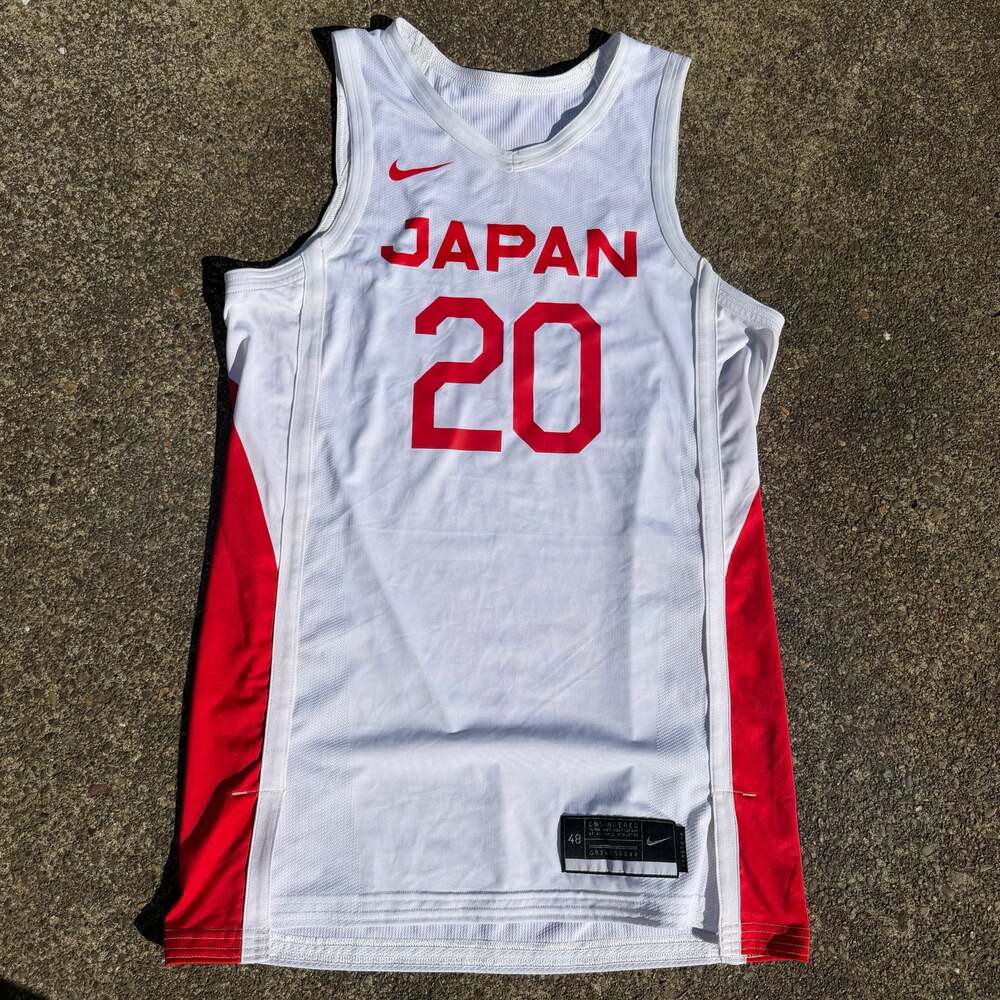 Nike Team Japan Basketball Olympic Games Authentic Jersey #20 White Size 48